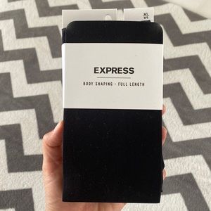 NEW - Express Black Body Shaping Full Length Tights - M/L